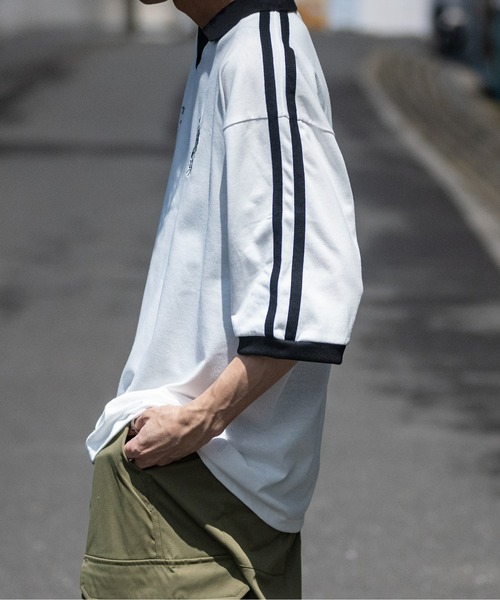 JOHN'S CLOSET(ジョンズクローゼット)の「【i】サイドライン スキッパーポロ(Tシャツ/カットソー・メンズ・ホワイト/ブラック・MEDIUM/LARGE/X-LARGE)」の17枚目の写真