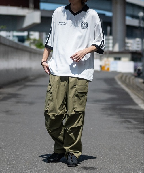 JOHN'S CLOSET(ジョンズクローゼット)の「【i】サイドライン スキッパーポロ(Tシャツ/カットソー・メンズ・ホワイト/ブラック・MEDIUM/LARGE/X-LARGE)」の19枚目の写真