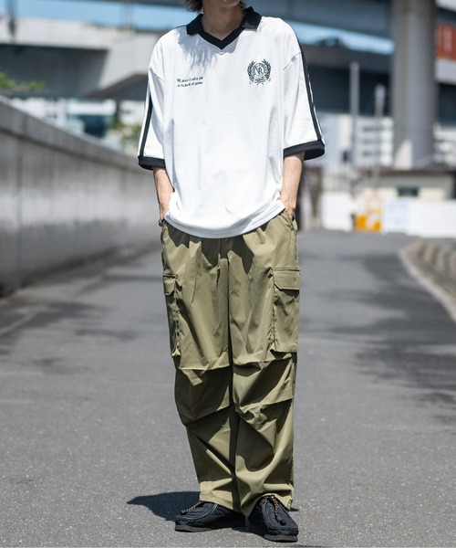 JOHN'S CLOSET(ジョンズクローゼット)の「【i】サイドライン スキッパーポロ(Tシャツ/カットソー・メンズ・ホワイト/ブラック・MEDIUM/LARGE/X-LARGE)」の13枚目の写真
