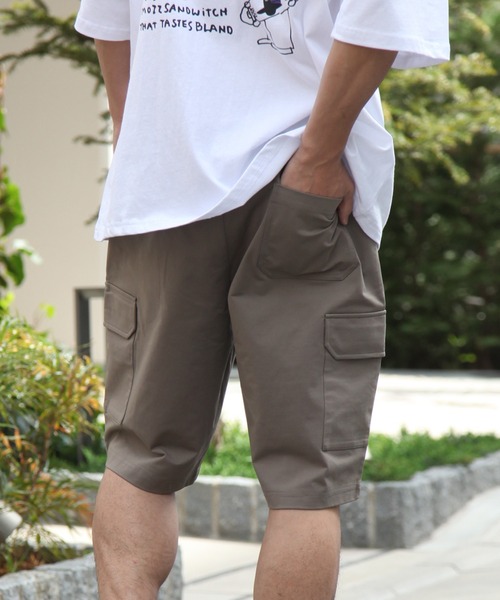 BALL(ボール)の「【BALL/ボール】ストレッチ天竺 カーゴショートパンツ(カーゴパンツ・メンズ・ベージュ/ネイビー/カーキ/ブラック・LL/L/M)」の12枚目の写真