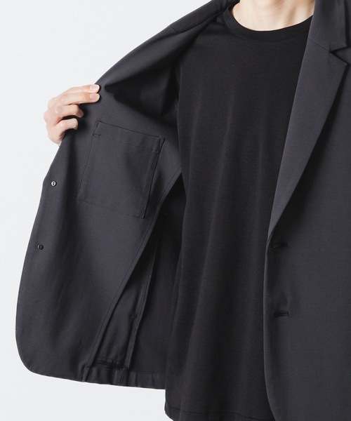 ATTACHMENT(アタッチメント)の「NY/CO ストレッチジャージー 2Bジャケット / NY/CO STRETCH JERSEY 2B JACKET(テーラードジャケット・メンズ・ブラック/ダークグレー・1/2/3/4)」の9枚目の写真