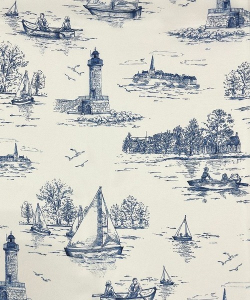 F i.n.t(フィント)の「トワル風マリン柄スカーフ/fint(ストール/ショール・レディース・ブルー/グリーン・FREE)」の5枚目の写真