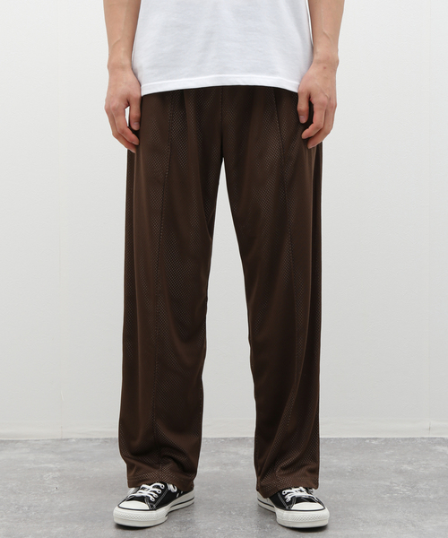 417 EDIFICE（フォーワンセブンエディフィス）の「メッシュ　イージーパンツ（スラックス・メンズ・ブラック/ネイビー/ブラウン/グレー・MEDIUM/SMALL/LARGE）」の4枚目の写真