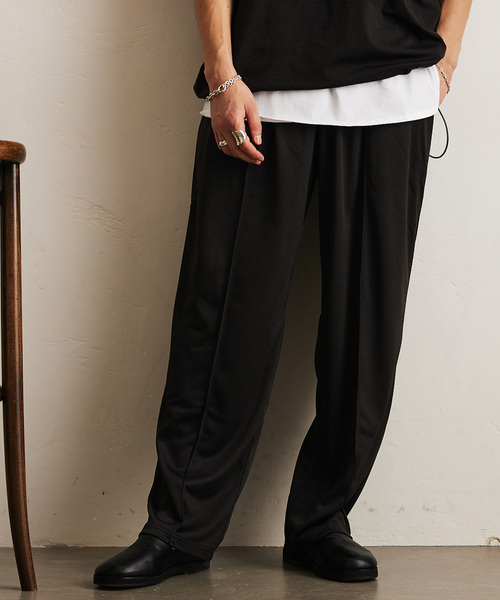 417 EDIFICE（フォーワンセブンエディフィス）の「メッシュ　イージーパンツ（スラックス・メンズ・ブラック/ネイビー/ブラウン/グレー・MEDIUM/SMALL/LARGE）」の2枚目の写真