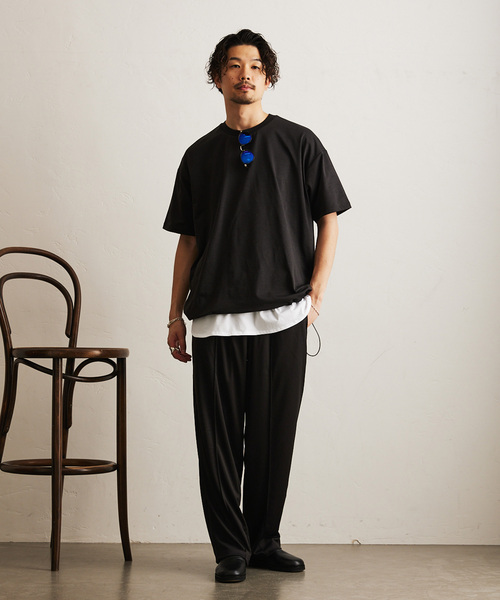 417 EDIFICE（フォーワンセブンエディフィス）の「メッシュ　イージーパンツ（スラックス・メンズ・ブラック/ネイビー/ブラウン/グレー・MEDIUM/SMALL/LARGE）」の17枚目の写真