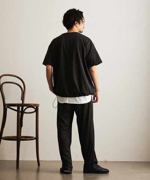 417 EDIFICE（フォーワンセブンエディフィス）の「メッシュ　イージーパンツ（スラックス・メンズ・ブラック/ネイビー/ブラウン/グレー・MEDIUM/SMALL/LARGE）」の19枚目の写真