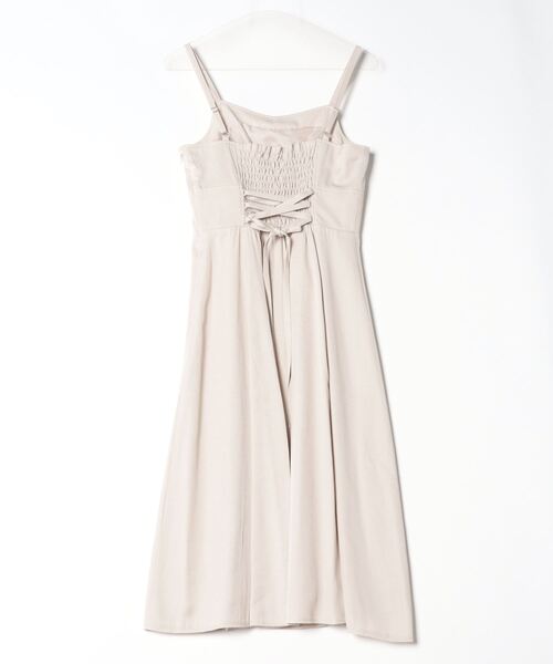 LAISSE PASSE(レッセパッセ)の「フレアーキャミワンピース(ワンピース・レディース・ダークブルー/ベージュ・SMALL/MEDIUM)」の12枚目の写真