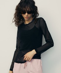 シアーメッシュ メローカットソー