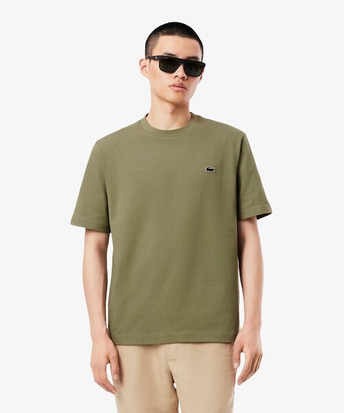 LACOSTE(ラコステ)の「ヘビーウェイト オーバーサイズバックプリントベーシック半袖Tシャツ(Tシャツ/カットソー・メンズ・ベージュ/ホワイト/ライトグリーン/ブラック/カーキ/ブラウン/オレンジ・2/3/5/4)」の5枚目の写真