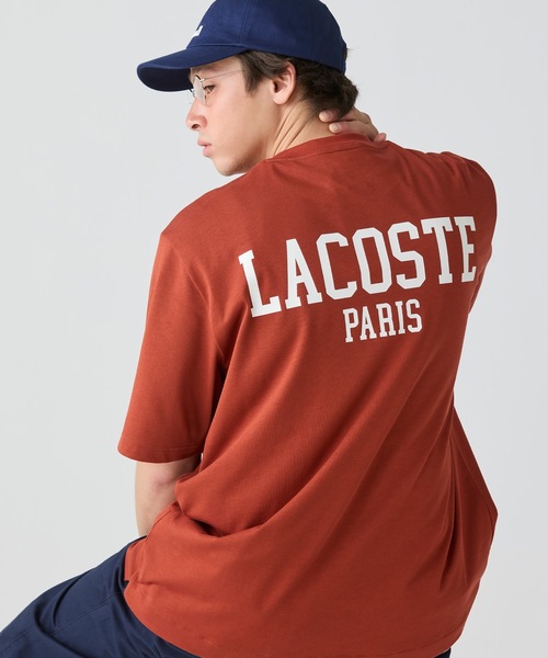 LACOSTE(ラコステ)の「ヘビーウェイト オーバーサイズバックプリントベーシック半袖Tシャツ(Tシャツ/カットソー・メンズ・ベージュ/ホワイト/ライトグリーン/ブラック/カーキ/ブラウン/オレンジ・2/3/5/4)」の3枚目の写真