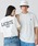 LACOSTE�i���R�X�e�j�́u�w�r�[�E�F�C�g �I�[�o�[�T�C�Y�o�b�N�v�����g�x�[�V�b�N����T�V���c�iT�V���c/�J�b�g�\�[�j�v�b�z���C�g