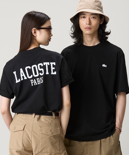 LACOSTE(ラコステ)の「ヘビーウェイト オーバーサイズバックプリントベーシック半袖Tシャツ(Tシャツ/カットソー・メンズ・ベージュ/ホワイト/ライトグリーン/ブラック/カーキ/ブラウン/オレンジ・2/3/5/4)」の2枚目の写真