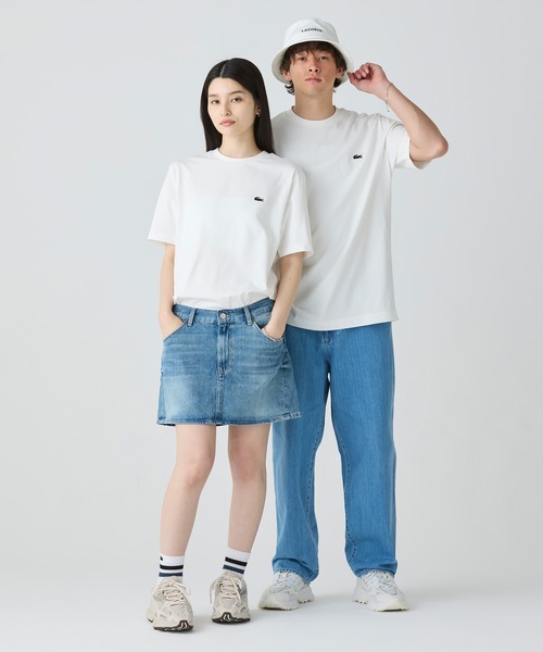 LACOSTE(ラコステ)の「ヘビーウェイト オーバーサイズバックプリントベーシック半袖Tシャツ(Tシャツ/カットソー・メンズ・ベージュ/ホワイト/ライトグリーン/ブラック/カーキ/ブラウン/オレンジ・2/3/5/4)」の20枚目の写真