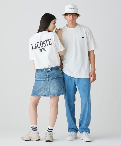 LACOSTE(ラコステ)の「ヘビーウェイト オーバーサイズバックプリントベーシック半袖Tシャツ(Tシャツ/カットソー・メンズ・ベージュ/ホワイト/ライトグリーン/ブラック/カーキ/ブラウン/オレンジ・2/3/5/4)」の21枚目の写真