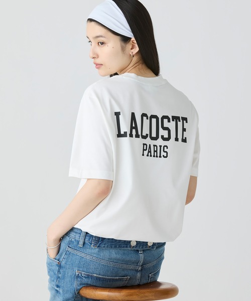 LACOSTE(ラコステ)の「ヘビーウェイト オーバーサイズバックプリントベーシック半袖Tシャツ(Tシャツ/カットソー・メンズ・ベージュ/ホワイト/ライトグリーン/ブラック/カーキ/ブラウン/オレンジ・2/3/5/4)」の9枚目の写真