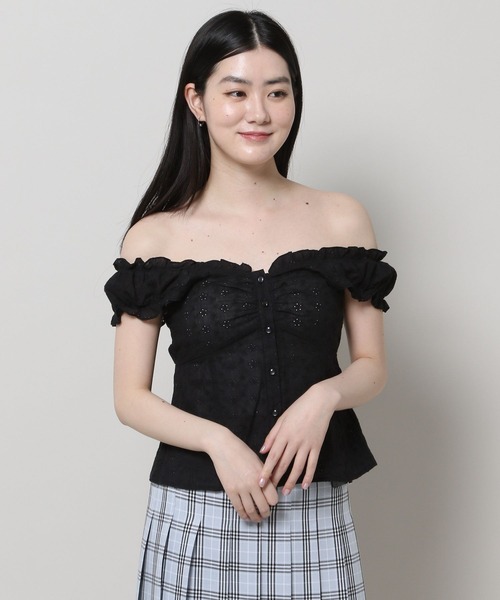 3.3 Field Trip （3.3フィールドトリップ）の「3.3 Field Trip／レースブラウス（シャツ/ブラウス・レディース・ホワイト/ブラック・FREE）」の7枚目の写真