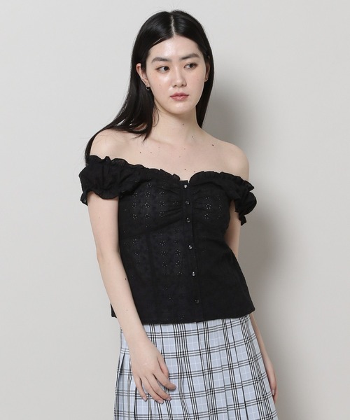 3.3 Field Trip （3.3フィールドトリップ）の「3.3 Field Trip／レースブラウス（シャツ/ブラウス・レディース・ホワイト/ブラック・FREE）」の6枚目の写真