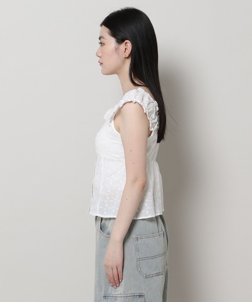 3.3 Field Trip （3.3フィールドトリップ）の「3.3 Field Trip／レースブラウス（シャツ/ブラウス・レディース・ホワイト/ブラック・FREE）」の20枚目の写真