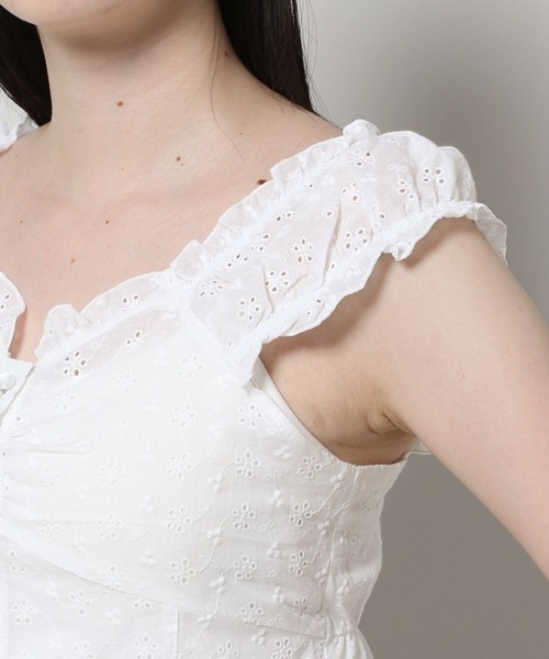 3.3 Field Trip （3.3フィールドトリップ）の「3.3 Field Trip／レースブラウス（シャツ/ブラウス・レディース・ホワイト/ブラック・FREE）」の17枚目の写真