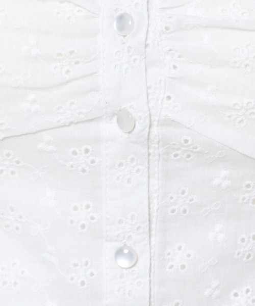 3.3 Field Trip （3.3フィールドトリップ）の「3.3 Field Trip／レースブラウス（シャツ/ブラウス・レディース・ホワイト/ブラック・FREE）」の14枚目の写真