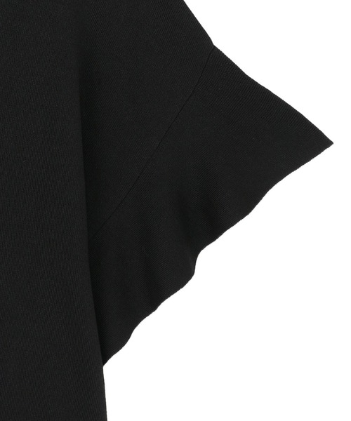 TOKYO SHIRTS（トウキョウシャツ）の「フレア袖ニットプルオーバー（ニット/セーター・レディース・ブラック/モカ・LL/M/L）」の5枚目の写真