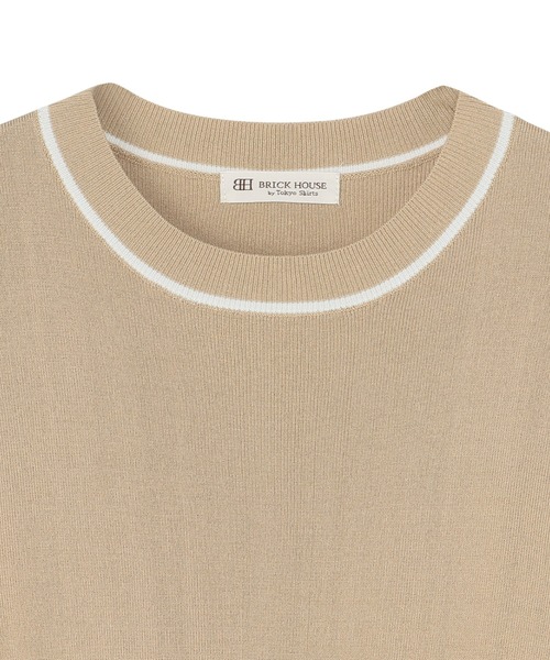 TOKYO SHIRTS（トウキョウシャツ）の「フレア袖ニットプルオーバー（ニット/セーター・レディース・ブラック/モカ・LL/M/L）」の8枚目の写真