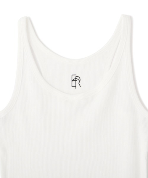 ETRE TOKYO(エトレトウキョウ)の「ラウンドネックリブアメスリタンクトップ(Tシャツ/カットソー・レディース・ホワイト/ブラウン/ブラック・FREE)」の19枚目の写真
