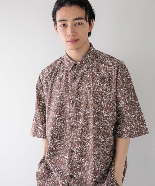 VERSUS パームツリー ゼブラ ボタニカルシャツ シルクシャツ New Flower Dress Shirt・ボタニカルシャツ