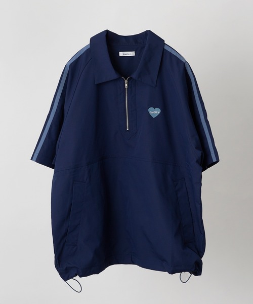 ONCILY(オンシェリー)の「HALF ZIP TRACK SHIRT / ハーフジップトラックシャツ(シャツ/ブラウス・メンズ・ネイビー/アイボリー・MEDIUM/LARGE)」の13枚目の写真