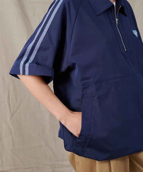 ONCILY(オンシェリー)の「HALF ZIP TRACK SHIRT / ハーフジップトラックシャツ(シャツ/ブラウス・メンズ・ネイビー/アイボリー・MEDIUM/LARGE)」の12枚目の写真