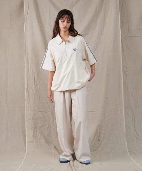 ONCILY(オンシェリー)の「HALF ZIP TRACK SHIRT / ハーフジップトラックシャツ(シャツ/ブラウス・メンズ・ネイビー/アイボリー・MEDIUM/LARGE)」の19枚目の写真