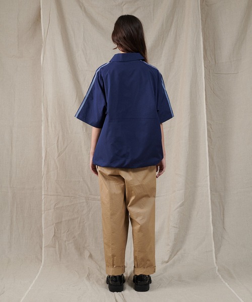 ONCILY(オンシェリー)の「HALF ZIP TRACK SHIRT / ハーフジップトラックシャツ(シャツ/ブラウス・メンズ・ネイビー/アイボリー・MEDIUM/LARGE)」の10枚目の写真