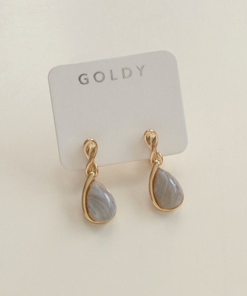 GOLDY（ゴールディ）の「ツイスト フレーム × マーブル ドロップ