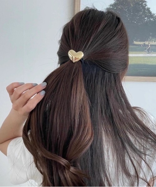 E&C closet…（イーアンドシークローゼット）の「メタルハートヘアゴム（ヘアゴム・レディース・シルバー/ゴールド・FREE）」の18枚目の写真