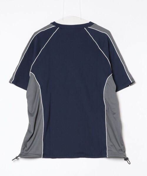 ８(eight)（エイト）の「メッシュVネックプルオーバー（Tシャツ/カットソー・メンズ・ブラック/ネイビー/ホワイト・LARGE/MEDIUM）」の4枚目の写真