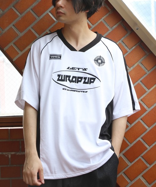 ８(eight)（エイト）の「メッシュVネックプルオーバー（Tシャツ/カットソー・メンズ・ブラック/ネイビー/ホワイト・LARGE/MEDIUM）」の5枚目の写真