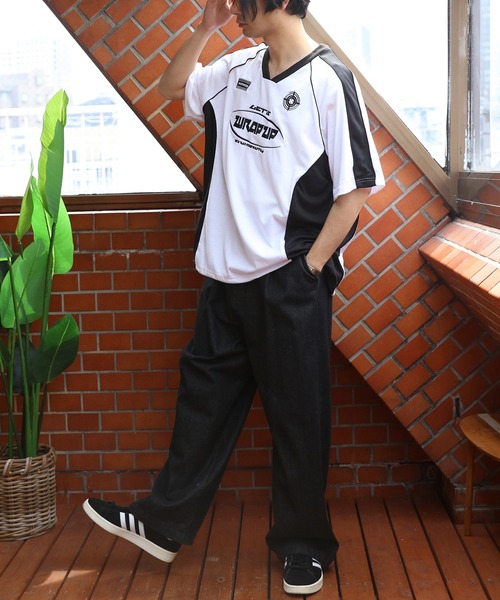 ８(eight)（エイト）の「メッシュVネックプルオーバー（Tシャツ/カットソー・メンズ・ブラック/ネイビー/ホワイト・LARGE/MEDIUM）」の8枚目の写真