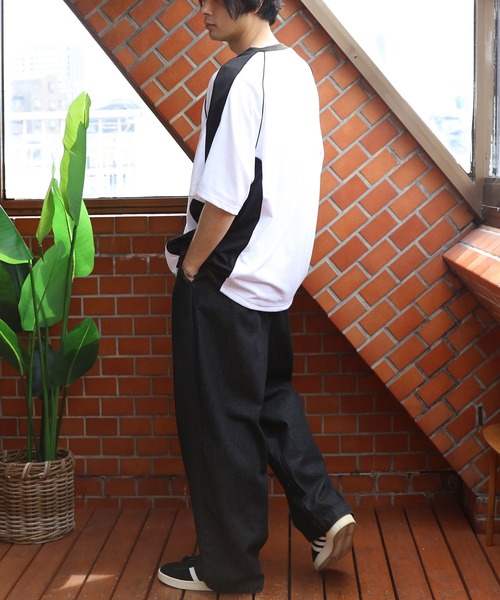 ８(eight)（エイト）の「メッシュVネックプルオーバー（Tシャツ/カットソー・メンズ・ブラック/ネイビー/ホワイト・LARGE/MEDIUM）」の11枚目の写真