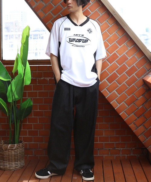 ８(eight)（エイト）の「メッシュVネックプルオーバー（Tシャツ/カットソー・メンズ・ブラック/ネイビー/ホワイト・LARGE/MEDIUM）」の13枚目の写真