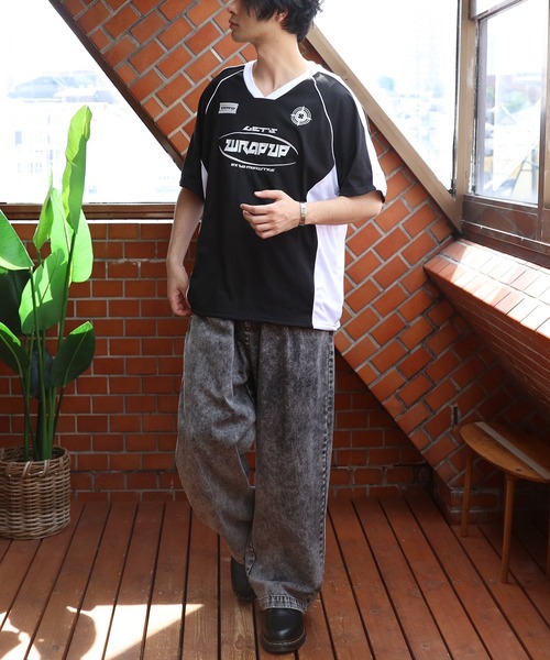 ８(eight)（エイト）の「メッシュVネックプルオーバー（Tシャツ/カットソー・メンズ・ブラック/ネイビー/ホワイト・LARGE/MEDIUM）」の16枚目の写真