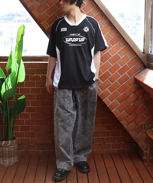 ８(eight)（エイト）の「メッシュVネックプルオーバー（Tシャツ/カットソー・メンズ・ブラック/ネイビー/ホワイト・LARGE/MEDIUM）」の19枚目の写真