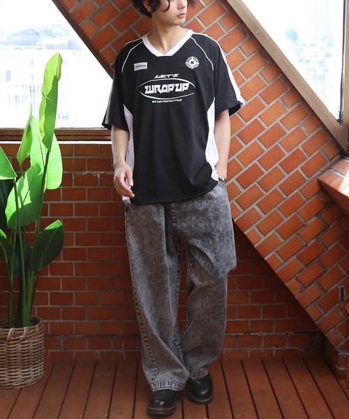 ８(eight)（エイト）の「メッシュVネックプルオーバー（Tシャツ/カットソー・メンズ・ブラック/ネイビー/ホワイト・LARGE/MEDIUM）」の20枚目の写真