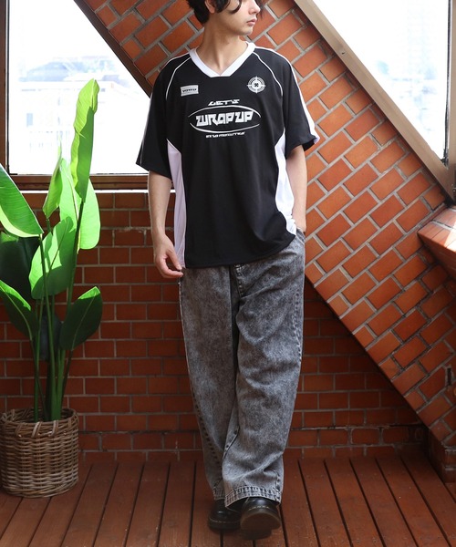 ８(eight)（エイト）の「メッシュVネックプルオーバー（Tシャツ/カットソー・メンズ・ブラック/ネイビー/ホワイト・LARGE/MEDIUM）」の21枚目の写真