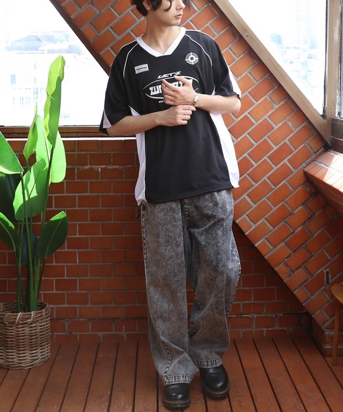 ８(eight)（エイト）の「メッシュVネックプルオーバー（Tシャツ/カットソー・メンズ・ブラック/ネイビー/ホワイト・LARGE/MEDIUM）」の22枚目の写真