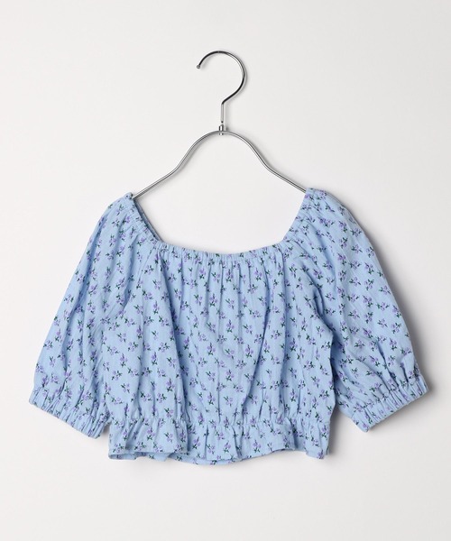 10C REPIPI（ジューシーレピピ）の「【10C REPIPI】フラワーパフブラウス【セットアップ対応】（シャツ/ブラウス・キッズ・アイボリー/サックスブルー・110cm/120cm/130cm）」の13枚目の写真