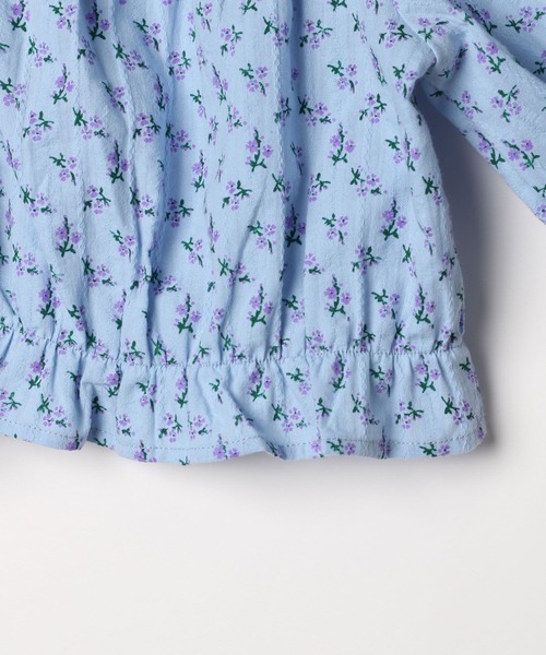 10C REPIPI（ジューシーレピピ）の「【10C REPIPI】フラワーパフブラウス【セットアップ対応】（シャツ/ブラウス・キッズ・アイボリー/サックスブルー・110cm/120cm/130cm）」の16枚目の写真