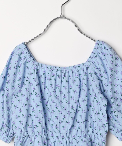 10C REPIPI（ジューシーレピピ）の「【10C REPIPI】フラワーパフブラウス【セットアップ対応】（シャツ/ブラウス・キッズ・アイボリー/サックスブルー・110cm/120cm/130cm）」の17枚目の写真