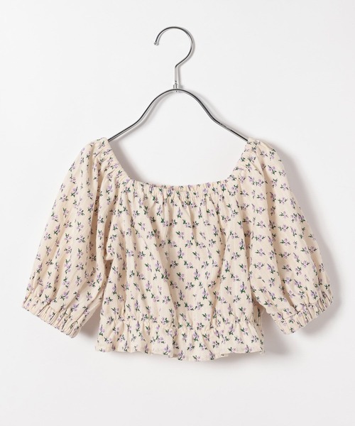 10C REPIPI（ジューシーレピピ）の「【10C REPIPI】フラワーパフブラウス【セットアップ対応】（シャツ/ブラウス・キッズ・アイボリー/サックスブルー・110cm/120cm/130cm）」の19枚目の写真