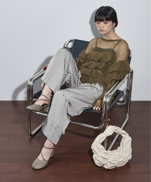 THE YOn（ザヨン）の「シャーリングギャザーワンハンドルバッグ（ハンドバッグ・レディース・アイボリー/ブラック/セージグリーン/シルバー・FREE）」の20枚目の写真