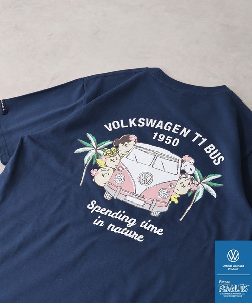 PEANUTS（ピーナッツ）の「PEANUTS×VOLKSWAGEN 半袖Tシャツ（Tシャツ/カットソー・メンズ・ネイビー系/ホワイト系/ホワイト系1/ブラック系/ホワイト系2/ブルーグレー/オレンジ/ネイビー/ブラック/ホワイト・LL/S/M/L）」の10枚目の写真